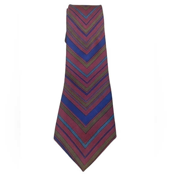 Yves Saint Laurent YSL Vintage Men’s striped Silk Necktie 60” long x 3” wide - Picture 1 of 3